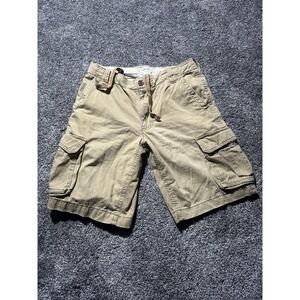 Aeropostale Shorts Mens 32 Khaki Aeropostale Belted Multi Pocket Outdoor Casual